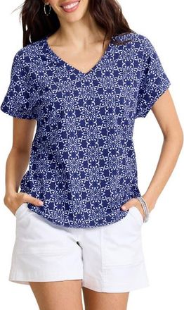 Tommy Bahama Kauai Coastal Tiles Top in Coastline at Nordstrom, Size X-Large