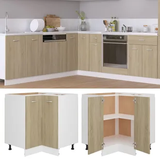 vidaXL Mobile Angolare lyon Rovere Sonoma 75,5x75,5x81,5 Cm - Vidaxl