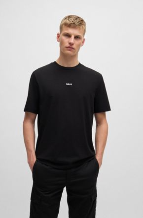 Boss Orange by Hugo Boss T-Shirt BOSS ORANGE TChup, Herren, Gr. XXL, schwarz (schwarz001), Single Jersey, Obermaterial: 96% Baumwolle, 4% Elasthan, unifarben, relaxed fit h&uuml;ft