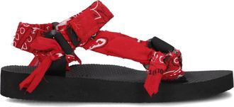 Arizona Love Schoenen, Dames, Rood, 41 EU, Rode Bandana Trekky Sandalen