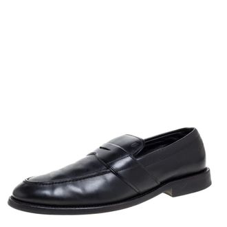Tod's Tods Black Leather Penny Slip On Loafers