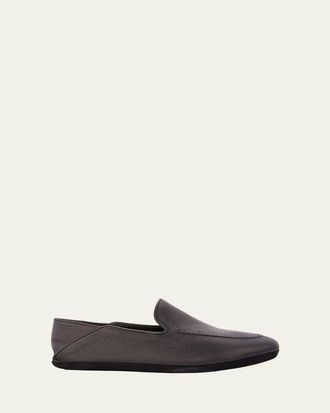 Bergdorf Goodman Mens Deerskin Leather Lounge Slippers
