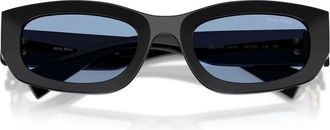 Miu Miu Sunglasses, female, Black, Size: 53 MM Glimpse Sunglasses