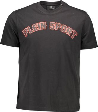 Plein Sport T-shirt met korte mouwen - Heren - Sportshirts - Zwart - S - Katoen - Fitness