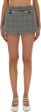 Self Portrait Houndstooth Skirt-Pants