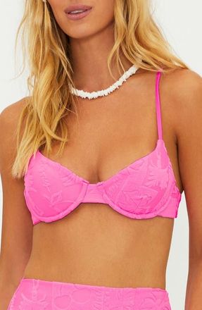 Beach Riot Camilla Underwire Bikini Top in Strawberry at Nordstrom, Size Small