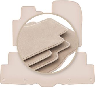 OEM Alfombrillas Beige Premium Para: Mercedes Ml Iii W166 / Gle W166 Suv 2011-2015