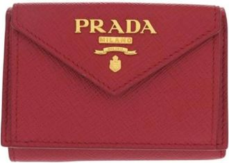 Prada Pre-owned Wallets, female, Red, Size: ONE SIZE Pre-owned Vintage Wallet