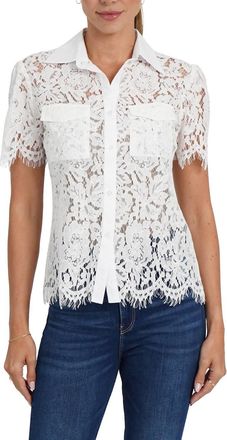 Love Token Mel Lace Top In White