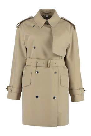 Burberry Beige Solid Shirt Collar Jacket