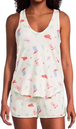 PJ Salvage Womens American Honey Tank Top In Ivory