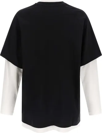 Moschino Graphic-Print Cotton T-Shirt - Black