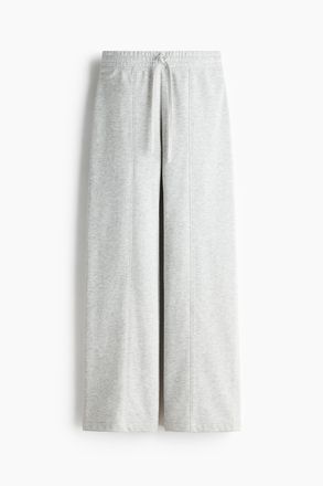 H&M Weite Joggpants - Hellgraumeliert