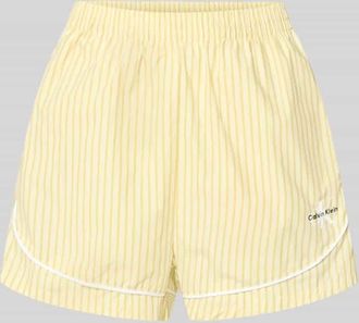 Calvin Klein Underwear Regular Fit Pyjama Shorts aus reiner Baumwolle in Hellgelb, Gr&ouml;&szlig;e XL
