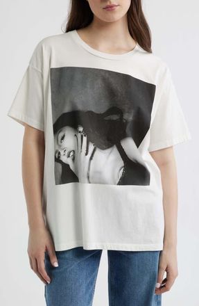 Daydreamer Olivia Rodrigo Guts Album Cotton Graphic T-Shirt in Vintage White at Nordstrom, Size X-Small