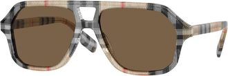 Burberry unisex, Accessoires, Bruin, Maat: 50 MM Polyamide