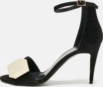 Pierre Hardy Black Suede Jq11 Embellished Ankle Strap Sandals
