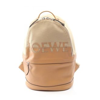 Loewe Beige Canvas Leather Backpack (Pre-Owned)