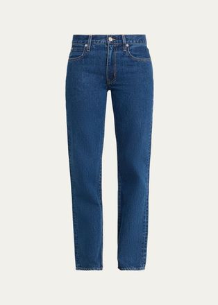 Slvrlake Denim Chloe Low-Rise Straight-Leg Jeans