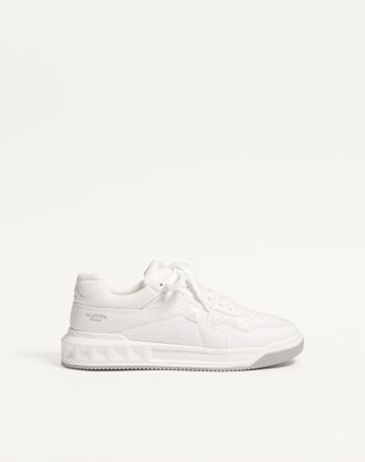 Valentino Garavani One Stud Low-Top Nappa Sneaker Man WHITE 39.5
