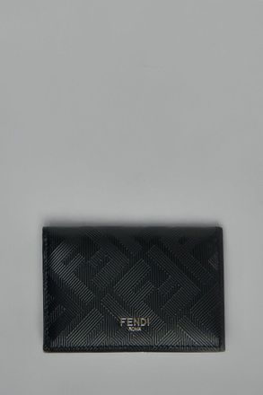 Fendi Signature Grained Leather Card Case