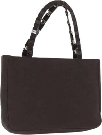 Ferragamo Pre-owned Shoulder Bags, female, Brown, Size: ONE SIZE Pre-owned Hand Bag