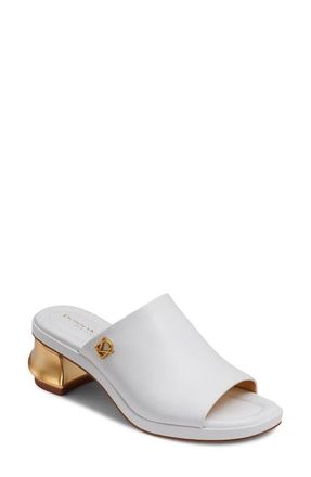 DKNY Tinley Slide Sandal in Bright White at Nordstrom, Size 7.5