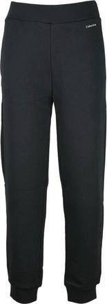 Calvin Klein Broeken, Dames, Zwart, S, Katoen, Tuta Trainingsbroeken