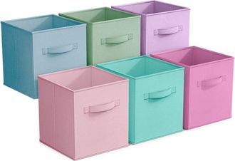 Sorbus 6 Pack 11In Foldable Storage Cubes