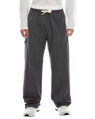 Palm Angels Monogram Wool-Blend Loose Pant
