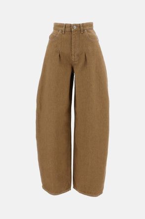Jacquemus Beige High-Waisted Jeans