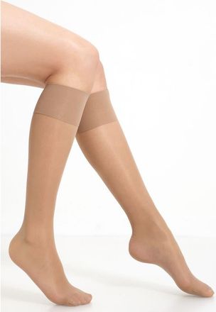 Orobl&ugrave; Mi-Bas Repos 70 Sheer Support Knee Highs in Nude at Nordstrom, Size Large