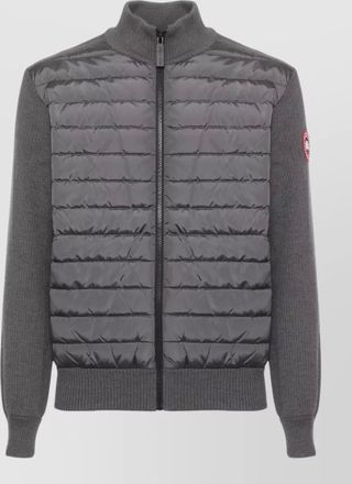 Canada Goose wool quilted zip-up jacket