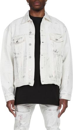 Purple White X-Ray Iridescent Bomber Jacket in Wave Foil at Nordstrom Rack, Size Xx-Large