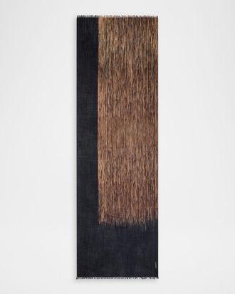 Akris Cashmere Oro Lienzo Scarf