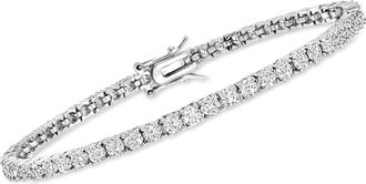 Ross-Simons Moissanite Tennis Bracelet in Sterling Silver