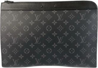 Louis Vuitton Pre-owned Clutches, male, Black, Size: ONE SIZE Pre-owned Pochette Jour Monogram Clutch Bag