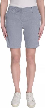 Nautica Striped Riviera Mid-Rise Shorts In Bright Blue