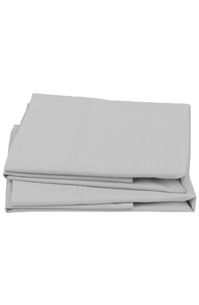 California Design Den Set of 2 Pillowcases - Signature Comfort 100% Egyptian Cotton Sateen in Light Grey at Nordstrom, Size Standard