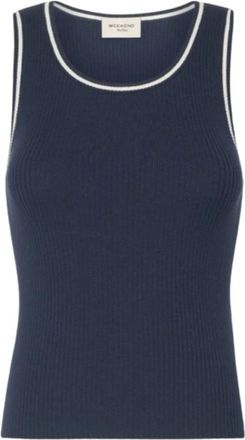 Max Mara Mujer, Camisetas, Azul, Talla: L