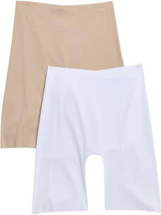 Honeydew Intimates Cool Luxe 2-Pack Boyshorts in Beige/White at Nordstrom Rack, Size Large/x-Large
