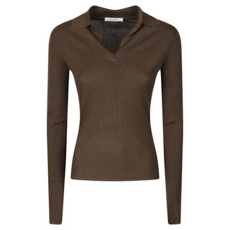 Max Mara Polo Shirt - Dames - Polos - Bruin - M - Tops