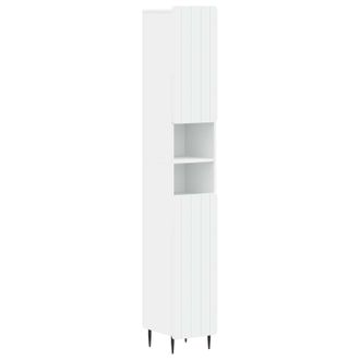 vidaXL Armario De Ba&ntilde;o Con Estante Abierto Zwolle Blanco Vidaxl
