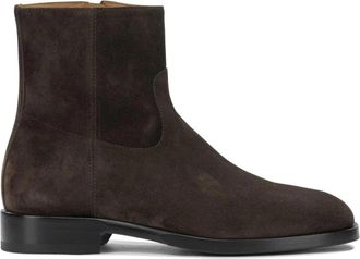 Henderson Suede Zip Enkellaarsjes - Heren - Enkellaarsjes - Bruin - 44 EU - Su&egrave;de - Schoenen