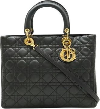 Dior Pre-owned Leather dior-bags - Dames - Vintage Handtas - Zwart - ONE Size - Vintage