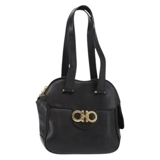 Ferragamo Pre-owned Handbags, female, Black, Size: ONE SIZE Pre-owned Handbag