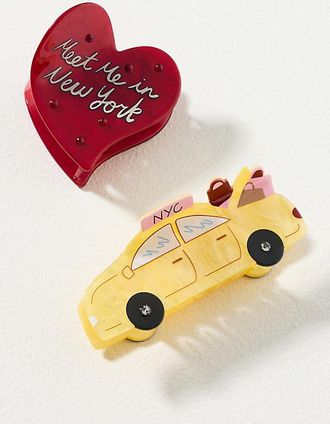 Frasier Sterling Fall Icon Hair Claw Clips, Set of 2