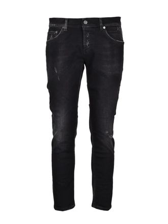 Dondup Black Mius Slim Fit Cotton Elastane Jeans