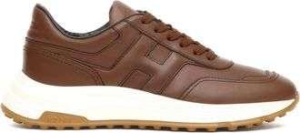 Hogan Hyperlight Sneakers - Heren - Sneakers - Bruin - 43 EU - Leer - Schoenen