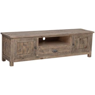 Wanderlust Deco Mueble Bajo De Madera Marr&oacute;n 160x40x46.5h Cm
